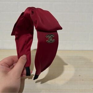 Fashion Silk Red Chanel Headband